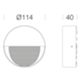 Disano 43165000 - 1315 Pocket 5 round 5W 3000K wall-mounted steplight