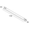 Novalux 102054.01 - Kit rail 2 panneaux 3P 120x30 THE PANEL