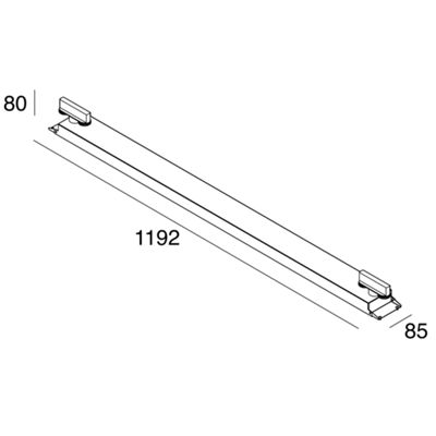 Novalux 102054.01 - Kit rail 2 panneaux 3P 120x30 THE PANEL