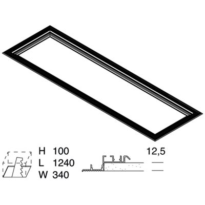 Novalux 102029.99 - THE PANEL 2 built-in installation kit