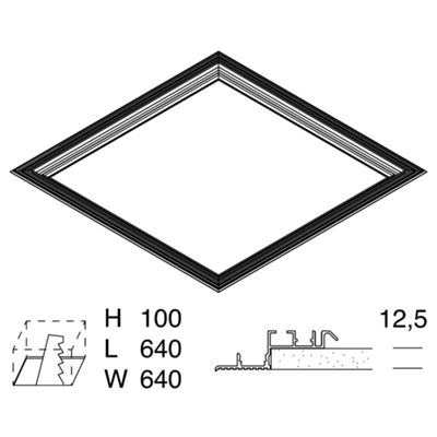 Novalux 102028.99 - Kit d'installation encastré THE PANEL 2