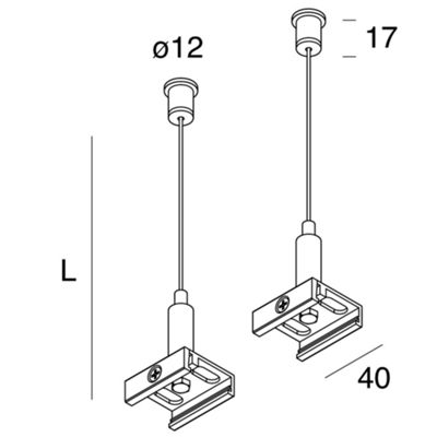 Novalux 106721.02 - kit of 2 adjustable suspensions ALL-TRACK black
