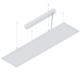 Novalux 105601.01 - Panel colgante THE PANEL BIEMISSION 33W 3000K blanco