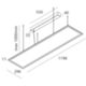 Novalux 105601.01 - Panel colgante THE PANEL BIEMISSION 33W 3000K blanco