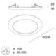 Novalux 107501.01 - Plafonnier CREP 14/17/20W 3/4/5400K 235 mm