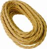 Gold cotton braided cable 3G2.50 - 50m