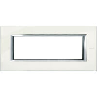 BTicino HA4806BG Axolute - Plaque de recouvrement 6 modules blanc Limoges