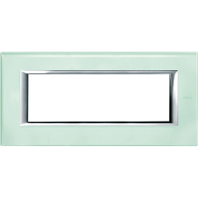 BTicino HA4806VKA Axolute - Plaque en verre cristal 6 modules