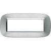 BTicino HB4806XC Axolute - Placa axolute de aluminio de 6 módulos