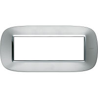 BTicino HB4806XC Axolute - Placa axolute de aluminio de 6 módulos