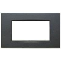 Vimar 20654.15 Eikon - 4-module plate in matt anthracite