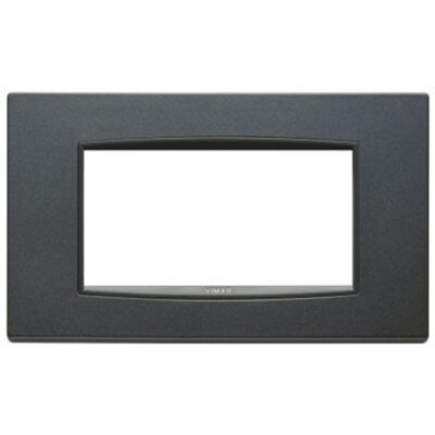 Vimar 20654.15 Eikon - 4-module plate in matt anthracite
