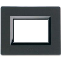Serie 44 - placca Vera 44  in legno massello 3 posti wengé