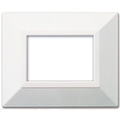 Series 44 - Zama 44 metal plate for 3 places in white ral 9010