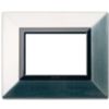 Series 44 - Zama 44 plate in 3-place brushed nickel metal