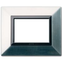 Series 44 - Zama 44 plate in 3-place brushed nickel metal