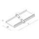 Novalux 103506.99 - diffusore per profilo LUCKY MINI 240 cm bianco
