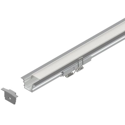Novalux 105415.96 - Perfil de aluminio EMPOTRADO PERFILADO H12 2m
