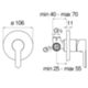 Nobili AB87108 – Mitigeur de douche encastré ABC