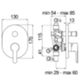 Nobili AB87100 – Mitigeur de douche encastré avec inverseur ABC