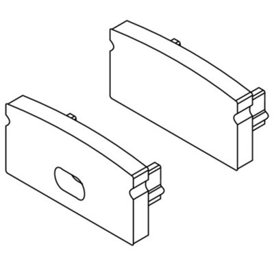 Novalux 15206.99 - Embouts de profilé H9 PROFILÉS
