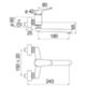 Nobili BS101115 – miscelatore lavello a parete BLUES