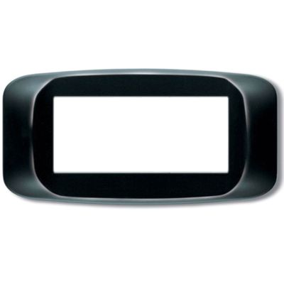 Ave 45PB06NL Système 45 - Plaque 6 modules, noir brillant