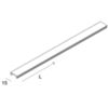 Novalux 1018A3.99 - linear profile with PROFILED diffuser