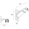 Novalux 106724.02 - Soporte de pared ALL-TRACK negro
