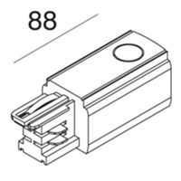 Novalux 106706.02 - alimentatore di testa sx ALL-TRACK nero