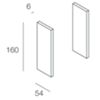 Novalux 1018C3.99 - coppia di testate V-180