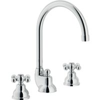 Nobili GRC5012 – Mezclador de lavabo de caño alto GRAZIA