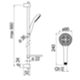 Nobili AD140/61CR – Pommeau de douche chromé complet 