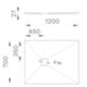 Ercos BPMAROSTON7012 - shower tray 120x70x2.7 Stone white