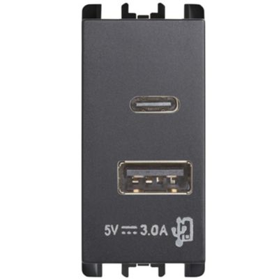Nea Antracite - presa USB A+C