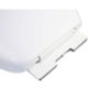 Ercos BS OPE 4 - Asiento de inodoro universal blanco, serie termoendurecible con cierre suave