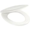 Ercos BS OPE 4 - Asiento de inodoro universal blanco, serie termoendurecible con cierre suave
