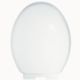 Ercos BS OPE 4 - Asiento de inodoro universal blanco, serie termoendurecible con cierre suave