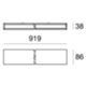 Linea Light 8258 - Lámpara de techo BOX W2 37W 3000K blanca