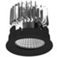 Linea Light 93833W30 - faretto da incasso COB44_R 11W 3000K nero