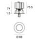 Linea Light 93833W30 - faretto da incasso COB44_R 11W 3000K nero