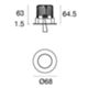 Linea Light CP008AWHWWF - Foco empotrable blanco COB44_R 6,5 W 3000 K