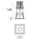 Linea Light 90770W60 - faretto da incasso WARP_Q 10W 3000K bianco