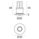Linea Light 88423W30 - faretto da incasso NITUM_R 2W 3000K bianco