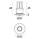 Linea Light 88423N30 - faretto da incasso NITUM_R 2W 4000K bianco