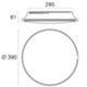 Linea Light 7806 - Lámpara de techo MYWHITE_R 12W 3000K blanco