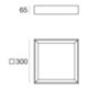 Linea Light 8325 - Plafón TARA_Q 18W 3000K blanco