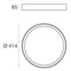Linea Light 8337 - Plafón TARA_R 27W 3000K blanco