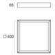 Linea Light 8328 - Plafón TARA_Q 25W 3000K blanco