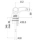 Paffoni DA135 – Danubio bidet faucet